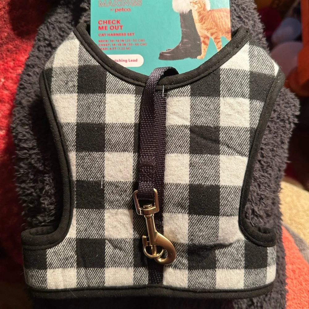 Dog toy and a Harness for a cat and I’m sure can be used on a dog too!